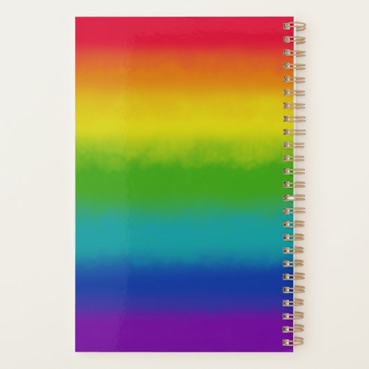 Rainbow Dreams into Plans Personal Planner Planer (Rückseite)