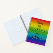 Rainbow Dreams plant benutzerdefiniertes Notizbuch (Innenseite)