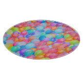 Rainbow Dreams: Watercolor Ballon Art Schneidebrett (Ecke)
