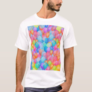 Rainbow Dreams: Watercolor Ballon Art T-Shirt