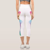 Rainbow-Drehung Capri Leggings (Rückseite)