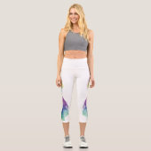 Rainbow-Drehung Capri Leggings (Vorderseite)