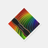 Rainbow Drehung Party Napkins Serviette (Ecke)