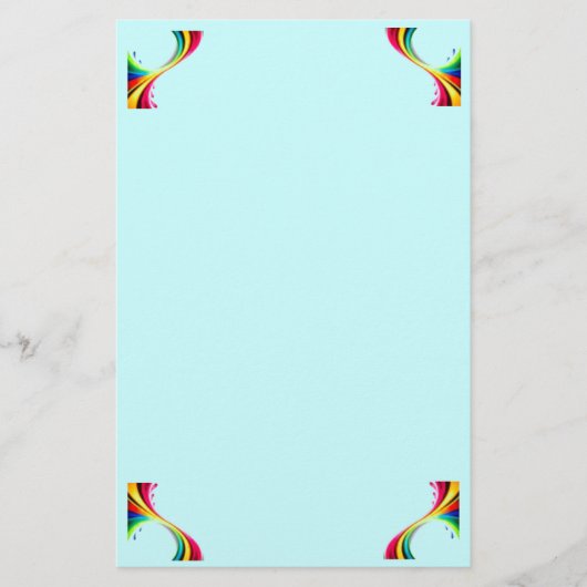 Rainbow-Drehungen Briefpapier (Vorderseite)
