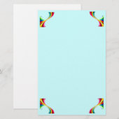 Rainbow-Drehungen Briefpapier (Vorne/Hinten)