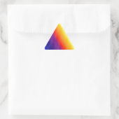 Rainbow Dreieckiger Aufkleber (Tasche)