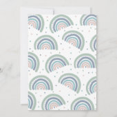 Rainbow Drive by Baby Showmute Tones Rainbow Einladung (Rückseite)