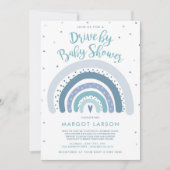Rainbow Drive by Baby Showmute Tones Rainbow Einladung (Vorderseite)