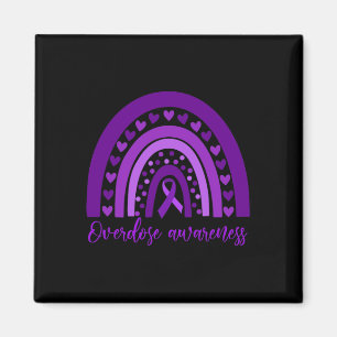 Rainbow Drug Adrug Erholung Lila Ribbon 2 Magnet