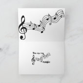 Rainbow Du bist meine Musik Karte (Innenseite)