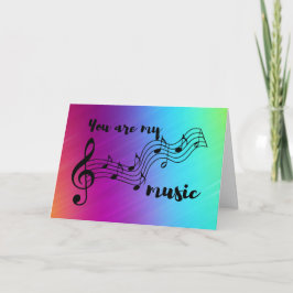 Rainbow Du bist meine Musik Karte