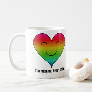 Rainbow, du bringst mein Herz zum Lächeln Kaffeetasse