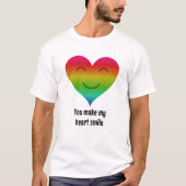 Rainbow, du bringst mein Herz zum Lächeln T-Shirt (Vorderseite)