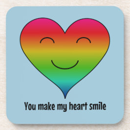 Rainbow, du bringst mein Herz zum Lächeln Untersetzer