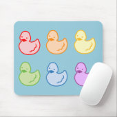 Rainbow Duckies Mousepad (Mit Mouse)