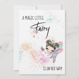 *~* Rainbow Dust Fairy Baby Girl Showeinladung Einladung