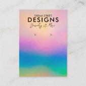 Rainbow-Earring-Display-Karte Visitenkarte (Vorderseite)