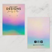 Rainbow-Earring-Display-Karte Visitenkarte (Vorne/Hinten)