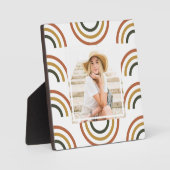 Rainbow Earth Tones Foto Fotoplatte (Vorderseite)