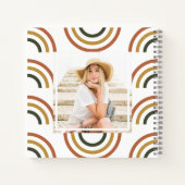 Rainbow Earth Tones Foto Notizblock (Rückseite)