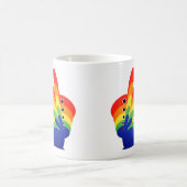Rainbow Easter Bunny - Ostern Kaffeetasse (Mittel)