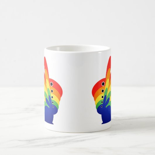 Rainbow Easter Bunny - Ostern Kaffeetasse (Mittel)
