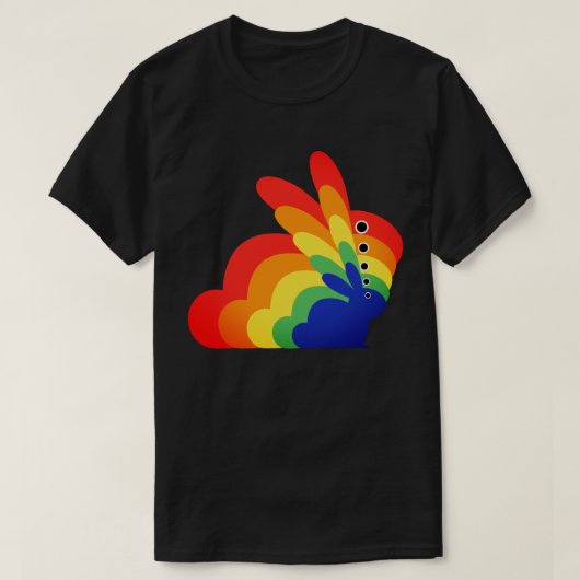 Rainbow Easter Bunny - Ostern T-Shirt (Design vorne)