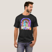 Rainbow Easter Bunny Spring Gnome Ostereier Hunt T-Shirt (Vorne ganz)