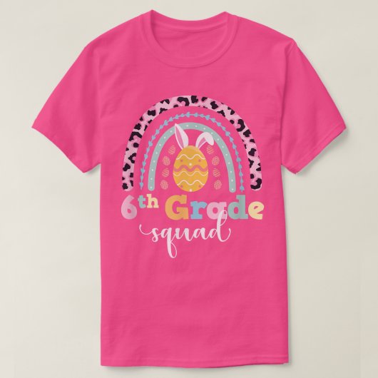 Rainbow Easter Bunny Teach T-Shirt (Design vorne)