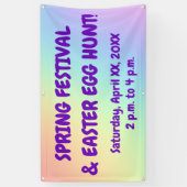 Rainbow Easter Egg Hunt Banner (Vertikal)