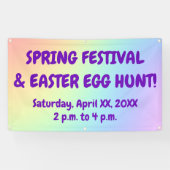 Rainbow Easter Egg Hunt Banner (Horizontal)