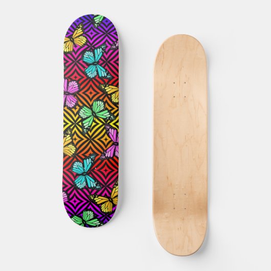 Rainbow ED Butterfys Skateboard (Vorderseite)