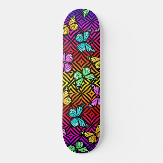 Rainbow ED Butterfys Skateboard (Vorderseite)