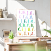 Rainbow Educational Alphabet Poster