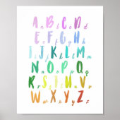 Rainbow Educational Alphabet Poster (Vorne)