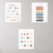 Rainbow Educational Class Decor Set von 3 (Vorderseite)