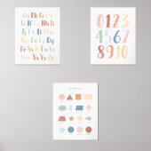 Rainbow Educational Class Decor Set von 3 (Vorderseite)