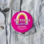 Rainbow-Ehrenamtlicher Hellrosa Button (Beispiel)