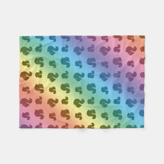 Rainbow-Eichelmuster Fleecedecke (Vorderseite (Horizontal))