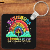 Rainbow ein Versprechen Gottes nicht ein Symbol de Schlüsselanhänger (Rückseite)