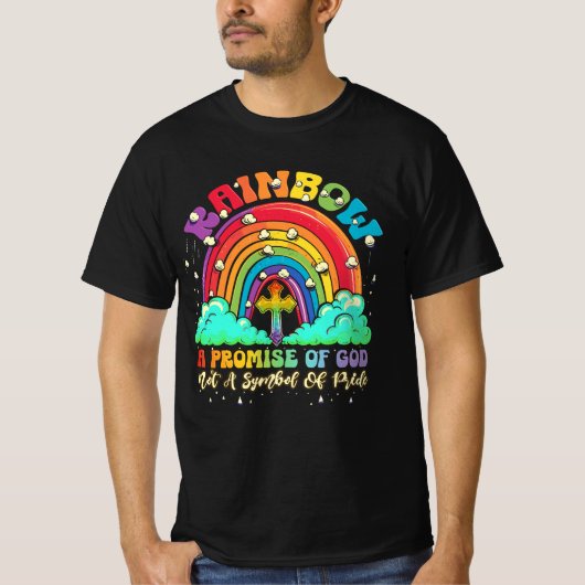 Rainbow ein Versprechen Gottes nicht ein Symbol de T-Shirt (Vorderseite)