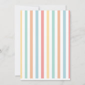 Rainbow einfache, bunte moderne Typografie Einladung (Rückseite)