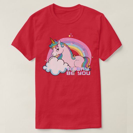 Rainbow-Einhorn (1) T-Shirt (Design vorne)