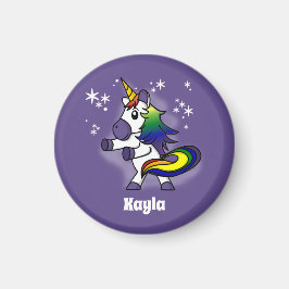 Rainbow Einhorn Flossen mit Sternenhintergrund Magnet