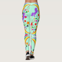 Rainbow-Einhorn-Leggings - Yoga-Ameisen personalis