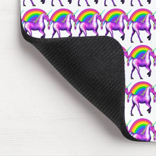 Rainbow-Einhorn Mousepad (Ecke)