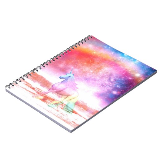 Rainbow-Einhorn Notizblock (Linke Seite)