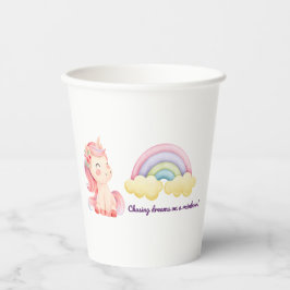 🌈 Rainbow Einhorn Paper Cup ☁ ✨ Pappbecher