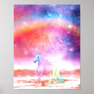 Rainbow-Einhorn Poster