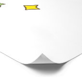 Rainbow-Einhorn Poster (Ecke)